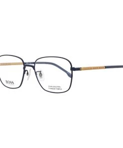 Best deal 🔔 men Hugo Boss Square Eyeglasses BOSS1143/F Fll Matte Blue 55mm 1143/F 🔔