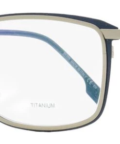 Discount ❤️ Hugo Boss Men's Titanium Eyeglasses B1197 KU0 Blue/Ruthenium 56mm 🎁