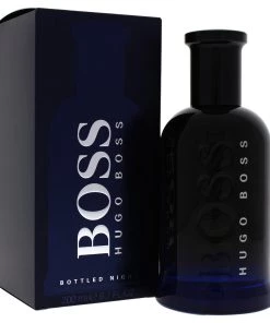Outlet 😀 Boss Bottled Night by Hugo Boss for Men - 6.7 oz EDT Spray ❤️