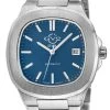 Best Sale 🎉 GV2 Automatic Men's Potente Blue Dial 316L Stainless Steel Bracelet ⌚ Watch ❤️
