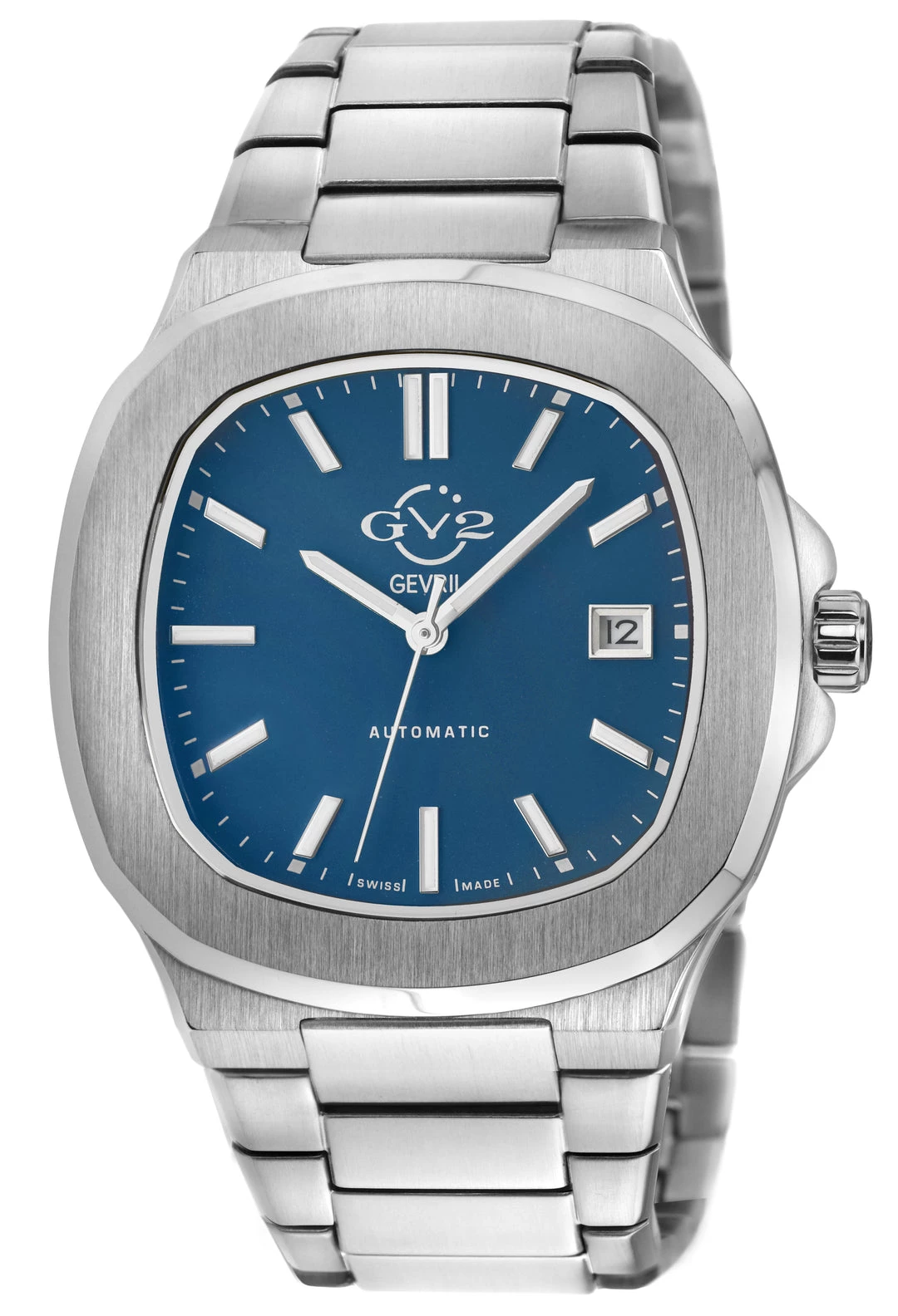 Best Sale ๐ GV2 Automatic Men's Potente Blue Dial 316L Stainless Steel Bracelet โ Watch โค๏ธ