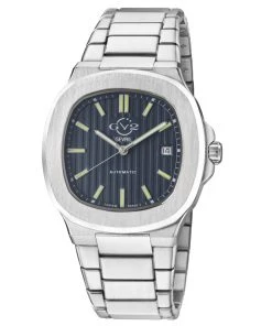 Deals 🧨 GV2 Automatic Potente Men's ⌚ Watch Blue Dial Stainless Steel Bracelet 🎁