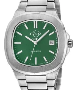 Buy 🎁 GV2 Automatic Men's Potente Green Dial 316L Stainless Steel Bracelet ⌚ Watch 😍