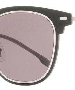 New ✔️ Hugo Boss Men's Flush Lens 👓 Sunglasses B1144FS 6LBK2 Black/Ruthenium 52mm ✔️