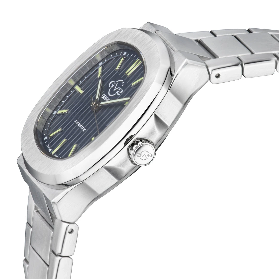 Deals 𧨠GV2 Automatic Potente Men's β Watch Blue Dial Stainless Steel Bracelet π - Image 2