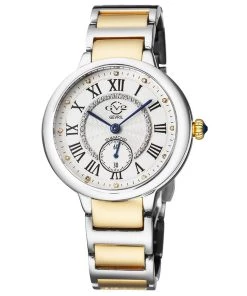Buy 😀 GV2 Rome 👩 Women's ⌚ Watch Silver Dial Two Tone Yellow Gold Bracelet 🛒