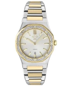 Cheap 👍 GV2 Palmanova 👩 Women's ⌚ Watch Silver Dial Two Tone Yellow Gold Bracelet 😉