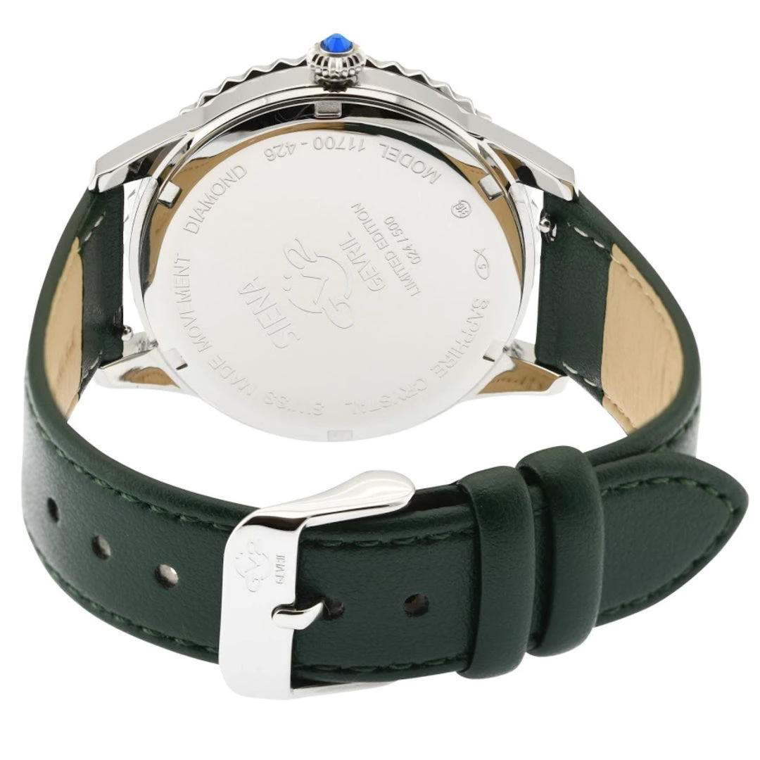 Hot Sale โญ GV2 Siena ๐ฉ Women's โ Watch Silver Dial Green Vegan Strap ๐ - Image 3