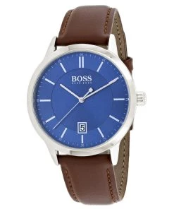 Budget ✨ Hugo Boss Men's Blue dial ⌚ Watch 🔥