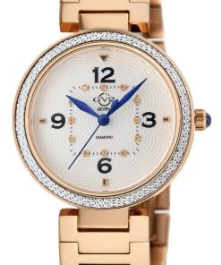 Cheapest 🧨 GV2 👩 Women's Piemonte IPRG Case, White dial, Diamond ⌚ Watch 👍
