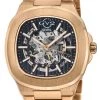 Buy 🔥 GV2 Automatic Men's Potente Rose Gold Bracelet Skeletal ⌚ Watch 👏