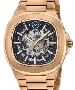 Buy 🔥 GV2 Automatic Men's Potente Rose Gold Bracelet Skeletal ⌚ Watch 👏