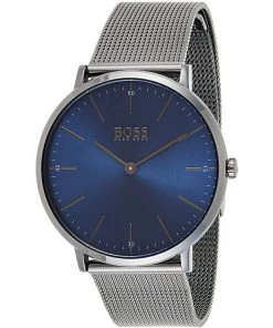 Outlet 😍 Hugo Boss Men's Blue dial ⌚ Watch 🎉